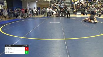 114 lbs 5th Place - Liam Davis, Lake Highland Prep-FL vs Ethan Timar, St. Edward-OH