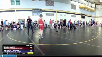 78 lbs Cons. Round 2 - Talon Oakes, New Castle Youth Wrestling Club vs Kalen McCammon, Contenders Wrestling Academy