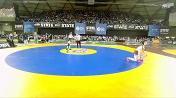 Girls 1B/2B/1A 115 Champ. Round 2 - Haiden Denegar, Montesano (Girls) vs Reese Prescott, Royal (Girls)