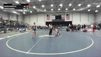 285 lbs Round 2 (3 Team) - Mason Maring, Chautauqua Lake-Westfield-Panama vs Joshua Wheatley, Peru Sr HS