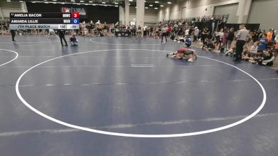 125 lbs 7th Place Match - Amelia Bacon, Mile High Wrestling Club vs Amanda Lillie, Washington