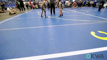 58 lbs Semifinal - Gunner Langley, Blanchard Youth Wrestling vs Darren Cuevas, Little Axe Takedown Club