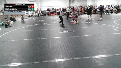 126 lbs Round 1 (4 Team) - Cruz Grijalva, MF Army vs Chris Metz, Storm Wrestling Center B