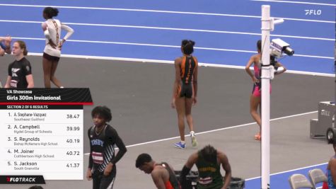 High School Girls' 300m, Prelims 3