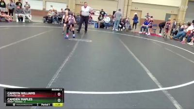 72 lbs Round 2 (8 Team) - Camdyn Williams, Glasgow WA vs Camden Maples, Dendy Trained