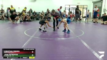 56 lbs Finals (2 Team) - Christian Crespo, Revolution Elite vs John Petrovcik, FL Scorpions