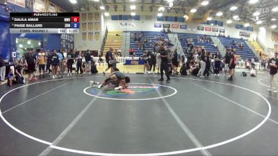 112 lbs Cons. Round 3 - Paige Ballard, Outkast vs Dalila Amar, Mayhem Wrestling Club