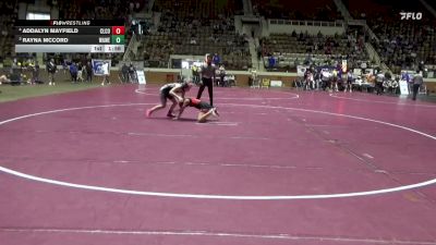 1-5A 107 1st Place Match - Addalyn Mayfield, Cleburne County vs Rayna Mccord, Walter Wellborn