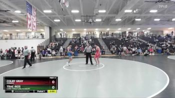 150 lbs Cons. Semi - Colby Gray, MoWest vs Trae Rios, Lions Wrestling Academy