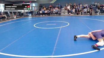 133 lbs Quarterfinal - David Saenz, Wyoming vs Garret Rinken, Northern Iowa