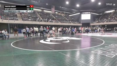 150 lbs Consolation - Thayer Ebert, Walnutport vs Wyatt Brandt, York Haven