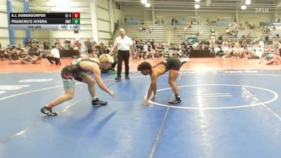 126 lbs Rr Rnd 3 - A.J. Dubendorfer, GT 4238 - HSB vs Francisco Juvera, Doughboy Black - HSB