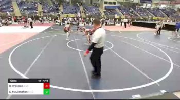 126 lbs Quarterfinal - Breck Williams, BlackCat WC vs Christopher McClanahan, Kansas Good Guys