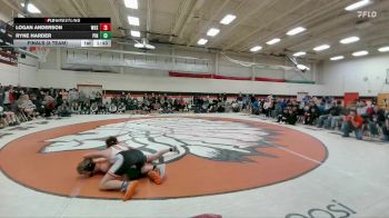 150 lbs Finals (8 Team) - Ryne Harder, Pinedale vs Logan Anderson, Worland High School