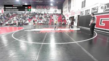 150 lbs Semifinal - Jayden Martinez, Wendell vs Brennen Ward, Declo