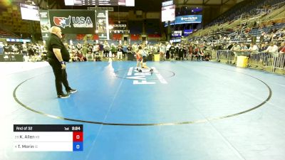 132 lbs Rnd Of 32 - Kaden Allen, KS vs Treygen Morin, ID