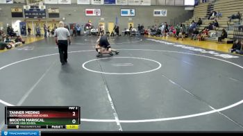 215 lbs Semifinal - BRODYN MARISCAL, Chugiak High School vs Tanner Meding, South Anchorage High School