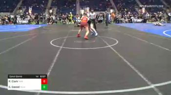 130 lbs Consolation - Ruby Clark, Toppenish R.O.C. vs Skyler Gassel, Team Thunder