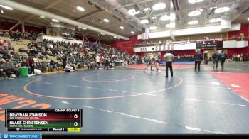 177 lbs Champ. Round 3 - Blake Christensen, Ukiah High School vs Braydan Johnson, Del Norte High School