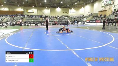 100 lbs Consolation - Noah Soto, RedWave Wrestling vs Alejandro Vargas, COWA