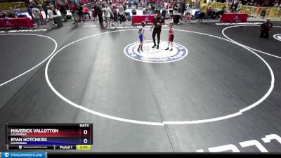 62 lbs 3rd Place Match - Maverick Vallotton, California vs Ryan Hotchkiss, California