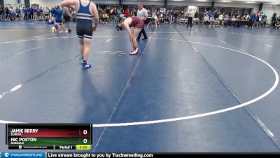 Silver 197 lbs Cons. Round 2 - Jamie Berry, Eureka vs Nic Poston, Dubuque