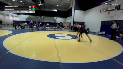 128 lbs 3rd Place Match - Sid Cohen, RBWC (Rancho Bernardo Wrestlin vs Andrew Garcia, Vista Del Lago