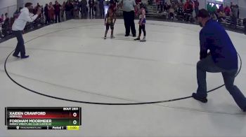 25 lbs Cons. Round 1 - Xaiden Crawford, Nebraska vs Fordham Moormeier, Hawks Wrestling Club (Lincoln)