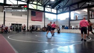 246-298 lbs Semifinal - Eli Zanger, Quincy (Sr.) vs Gabriel Casteblanco, Unaffiliated