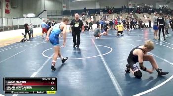 112 lbs Champ. Round 1 - Isaiah Waycaster, Wave Wrestling Club vs Layne Martin, Michigan Premier