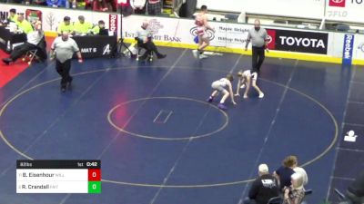 82 lbs Consi Of 4 - Branden Eisenhour, Williamsport vs Riley Crandall, Faith Christian Academy