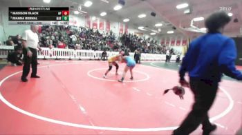 130 lbs Semifinal - Madison Black, Newbury Park vs Rianna Bernal, Marina