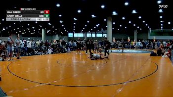 95 lbs Round 2 (8 Team) - Justin Wells, Gulf Coast WC vs Kian Green, MF Dynasty