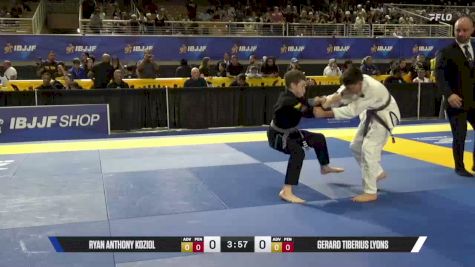 Gerard Tiberius Lyons vs Ryan Anthony Koziol 2026 Pan Kids Jiu-Jitsu IBJJF Championship