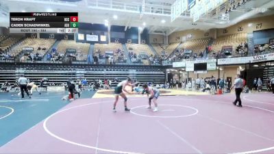 184 lbs Champ. Round 2 - Teron Kraft, Barton CC vs Caden Schadwinkel, Adams State
