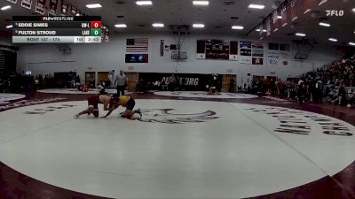 174 lbs Quarterfinal - Eddie Simes, Wisconsin-La Crosse vs Fulton Stroud, Lakeland