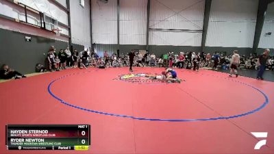 113 lbs Quarterfinal - Hayden Sternod, Reality Sports Wrestling Club vs Ryder Newton, Thunder Mountain Wrestling Club