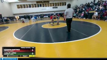 120 lbs Cons. Round 4 - Xzavion Martinez, Rockwall-Heath vs Carlos Lopez, Rockwall-Heath