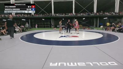 190 lbs Lyla Hensen, Michigan vs Makayla Brooks, Ohio Red