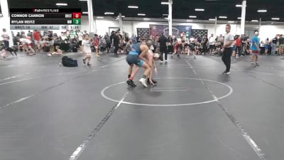 115 lbs Round 4 (6 Team) - Rylan Reitz, Mat Warriors vs Connor Cannon, Bearcats
