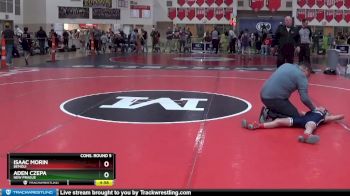 70 lbs Cons. Round 5 - Isaac Morin, Bemidji vs Aden Czepa, New Prague