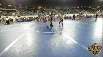 40 lbs Semifinal - Pyper Patterson, Pawnee Wrestling Club vs Presley Edge, Piedmont