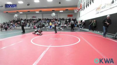 52 lbs Semifinal - Maddox Reed, Pin-King All Stars vs Tobias Daniels, Checotah Matcats