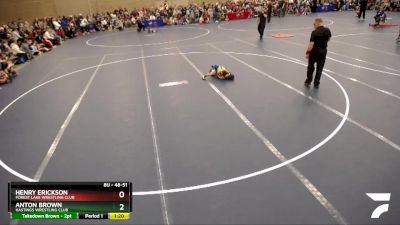 48-51 lbs Champ. Round 1 - Anton Brown, Hastings Wrestling Club vs Henry Erickson, Forest Lake Wrestling Club