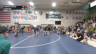 8 lbs Round 2 - Harrison Darling, Sailor Wrestling Club vs Kyler King, Wolf Creek Wrestling Club