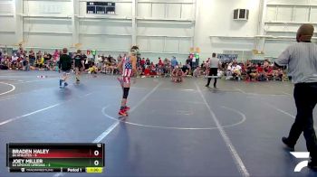 80 lbs Round 4 (6 Team) - Joey Miller, U2 Upstate Uprising vs Braden Haley, 84 Athletes