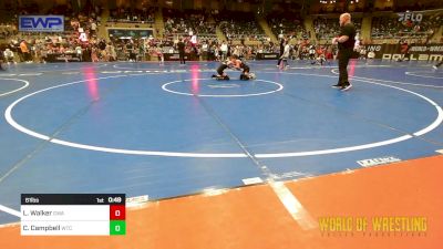 61 lbs Consi Of 8 #2 - Landon Walker, The Glasgow Wrestling Academy vs Chattan Campbell, WTC