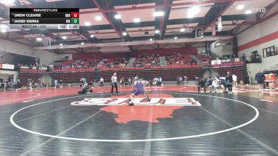 174 lbs Quarterfinal - Drew Clearie, Brown vs Jared Simma, Northern Iowa