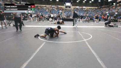 125 lbs Champ. Round 3 - Luis Vasquez, Colby Community College vs Zane Donley, Pratt Community College