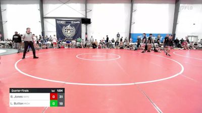 163 lbs Quarterfinal - Blake Jones, Team Gotcha vs Lane Button, Michigan Premier Blue